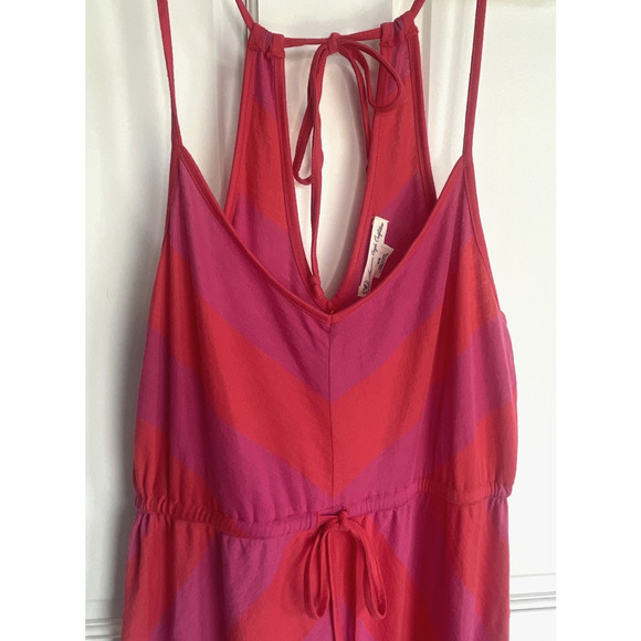 NEW American Eagle Fuchsia/Red Striped Maxi Dress Women’s Sz S Knit Boho Beach - Picture 9 of 13